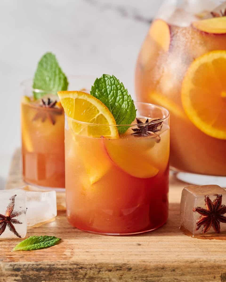 Peach Whiskey Iced Tea cocktail recipe