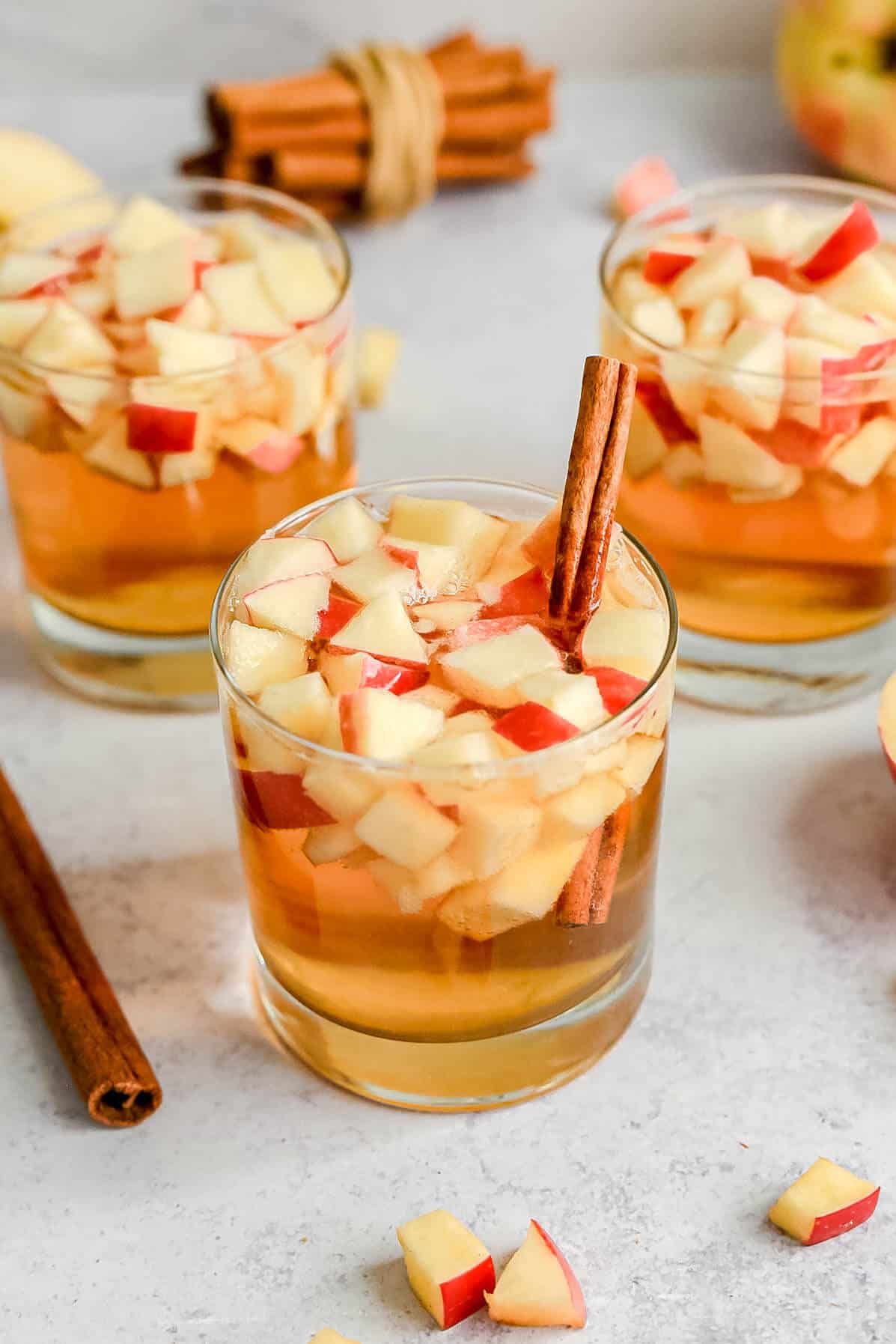 Apple Whiskey Spritzer cocktail recipe